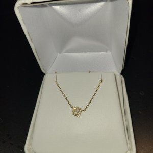 Gold and diamond necklace